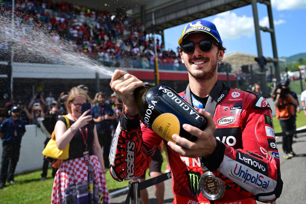 FRANCESCO Bagnaia of Ducati asserts his dominance as he ruled the Italian MotoGP sprint event at the Mugello Circuit in Italy.